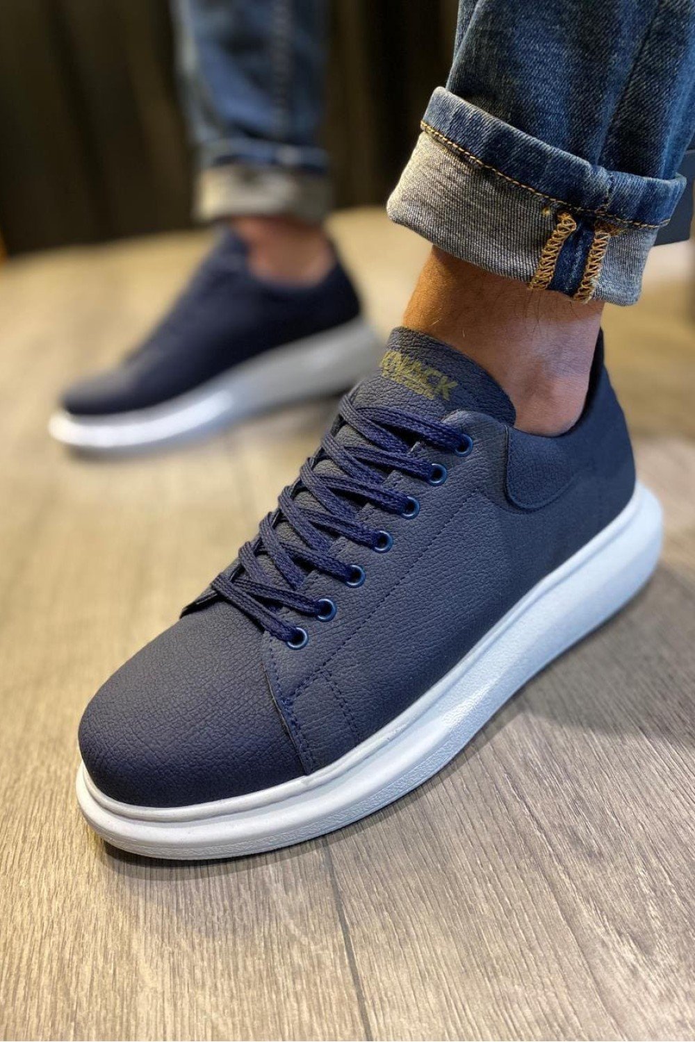 KN045 Erkek Günlük Bağcıklı Cilt Spor Sneaker Ayakkabı CBT - Lacivert Erkek Ayakkabı KN045 Erkek Günlük Bağcıklı Cilt Spor Sneaker Ayakkabı CBT - Lacivert – Knack Erkek Ayakkabı