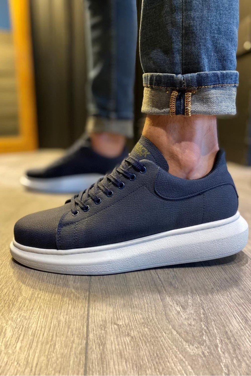 KN045 Erkek Günlük Bağcıklı Cilt Spor Sneaker Ayakkabı CBT - Lacivert Erkek Ayakkabı KN045 Erkek Günlük Bağcıklı Cilt Spor Sneaker Ayakkabı CBT - Lacivert – Knack Erkek Ayakkabı