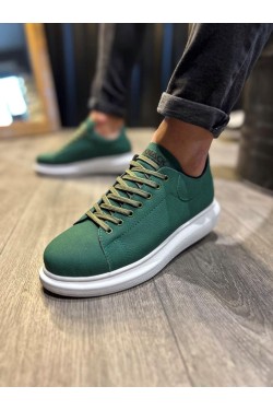 KN045 Erkek Günlük Bağcıklı Cilt Spor Sneaker Ayakkabı CBT - Yeşil KN045 Erkek Günlük Bağcıklı Cilt Spor Sneaker Ayakkabı CBT - Yeşil