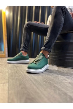 KN045 Erkek Günlük Bağcıklı Cilt Spor Sneaker Ayakkabı CBT - Yeşil KN045 Erkek Günlük Bağcıklı Cilt Spor Sneaker Ayakkabı CBT - Yeşil
