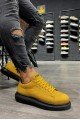 KN045 Erkek Günlük Bağcıklı Cilt Spor Sneaker Ayakkabı CST - Sarı Erkek Ayakkabı KN045 Erkek Günlük Bağcıklı Cilt Spor Sneaker Ayakkabı CST - Sarı – Knack Erkek Ayakkabı