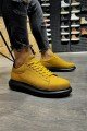 KN045 Erkek Günlük Bağcıklı Cilt Spor Sneaker Ayakkabı CST - Sarı Erkek Ayakkabı KN045 Erkek Günlük Bağcıklı Cilt Spor Sneaker Ayakkabı CST - Sarı – Knack Erkek Ayakkabı