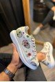 KN046 Erkek Günlük Bağcıklı Kurukafa Baskılı Cilt Spor Sneaker Ayakkabı CBT - Beyaz Erkek Ayakkabı KN046 Erkek Günlük Bağcıklı Kurukafa Baskılı Cilt Spor Sneaker Ayakkabı CBT - Beyaz – Knack Erkek Ayakkabı