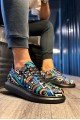 KN046 Erkek Günlük Bağcıklı Renkli Baskılı Cilt Spor Sneaker Ayakkabı CST - Siyah Erkek Ayakkabı KN046 Erkek Günlük Bağcıklı Renkli Baskılı Cilt Spor Sneaker Ayakkabı CST - Siyah – Knack Erkek Ayakkabı