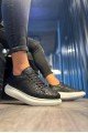 KN047 Erkek Günlük Bağcıklı Harf Desenli Cilt Spor Sneaker Ayakkabı CBT - Siyah Erkek Ayakkabı KN047 Erkek Günlük Bağcıklı Harf Desenli Cilt Spor Sneaker Ayakkabı CBT - Siyah – Knack Erkek Ayakkabı