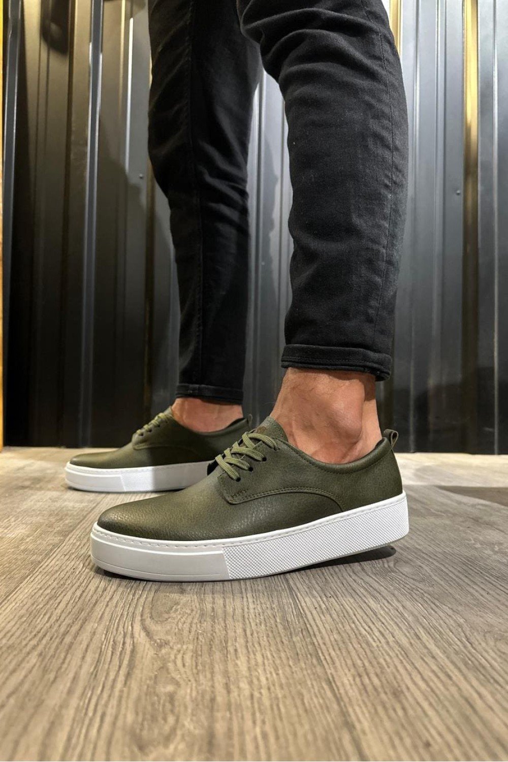 KN077 Erkek Günlük Bağcıklı Cilt Spor Sneaker Ayakkabı CBT - Haki Erkek Ayakkabı KN077 Erkek Günlük Bağcıklı Cilt Spor Sneaker Ayakkabı CBT - Haki – Knack Erkek Ayakkabı