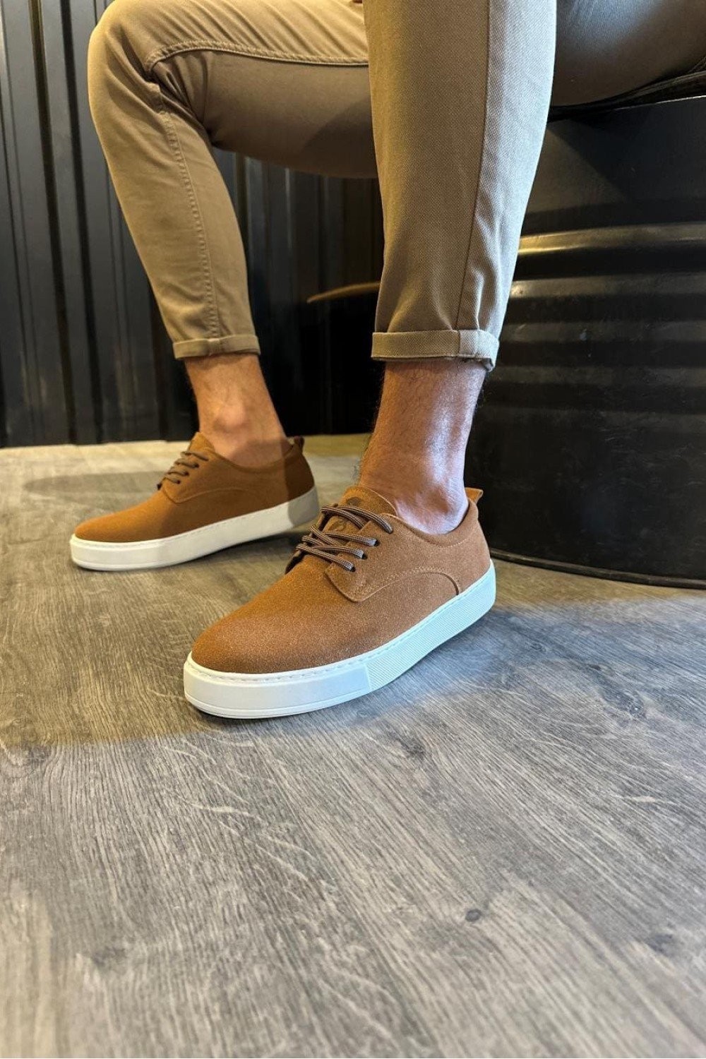 KN077 Erkek Günlük Bağcıklı Süet Spor Sneaker Ayakkabı SBT - Taba Erkek Ayakkabı KN077 Erkek Günlük Bağcıklı Süet Spor Sneaker Ayakkabı SBT - Taba – Knack Erkek Ayakkabı