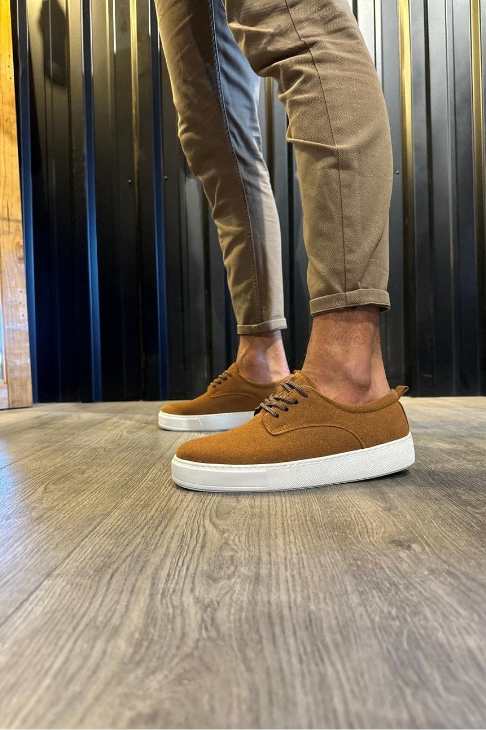 KN077 Erkek Günlük Bağcıklı Süet Spor Sneaker Ayakkabı SBT - Taba Erkek Ayakkabı KN077 Erkek Günlük Bağcıklı Süet Spor Sneaker Ayakkabı SBT - Taba – Knack Erkek Ayakkabı