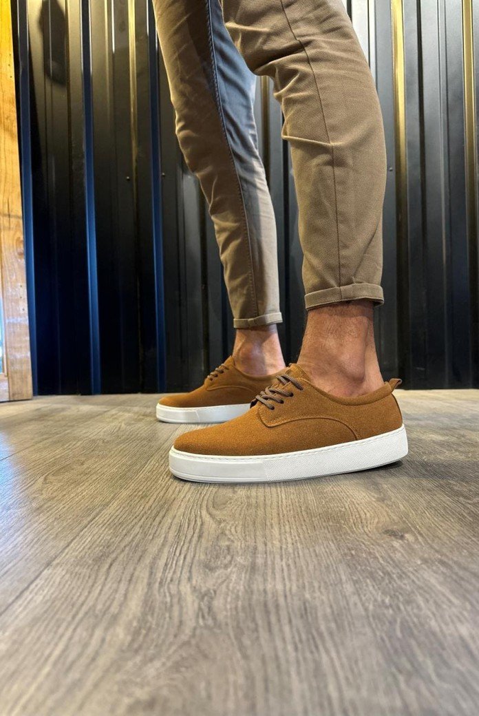 KN077 Erkek Günlük Bağcıklı Süet Spor Sneaker Ayakkabı SBT - Taba KN077 Erkek Günlük Bağcıklı Süet Spor Sneaker Ayakkabı SBT - Taba
