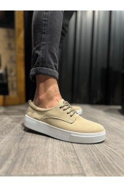 KN077 Erkek Günlük Bağcıklı Süet Spor Sneaker Ayakkabı SBT - Vizon KN077 Erkek Günlük Bağcıklı Süet Spor Sneaker Ayakkabı SBT - Vizon