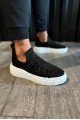 KN1025 Erkek Günlük Bağcıklı Triko Spor Sneaker Ayakkabı TBT - Siyah – Knack Erkek Ayakkabı