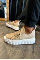 KN1025 Erkek Günlük Bağcıklı Triko Spor Sneaker Ayakkabı TBT - Vizon – Knack Erkek Ayakkabı