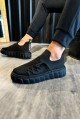 KN1025 Erkek Günlük Bağcıklı Triko Spor Sneaker Ayakkabı TST - Siyah – Knack Erkek Ayakkabı