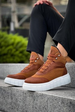 KN104 Erkek Spor Günlük Bağcıklı Cilt Süet Bot CSBT - Taba KN104 Erkek Spor Günlük Bağcıklı Cilt Süet Bot CSBT - Taba