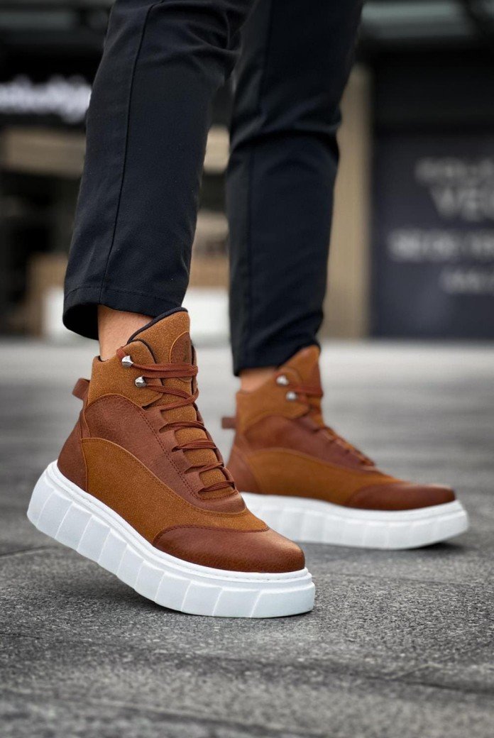 KN104 Erkek Spor Günlük Bağcıklı Cilt Süet Bot CSBT - Taba KN104 Erkek Spor Günlük Bağcıklı Cilt Süet Bot CSBT - Taba