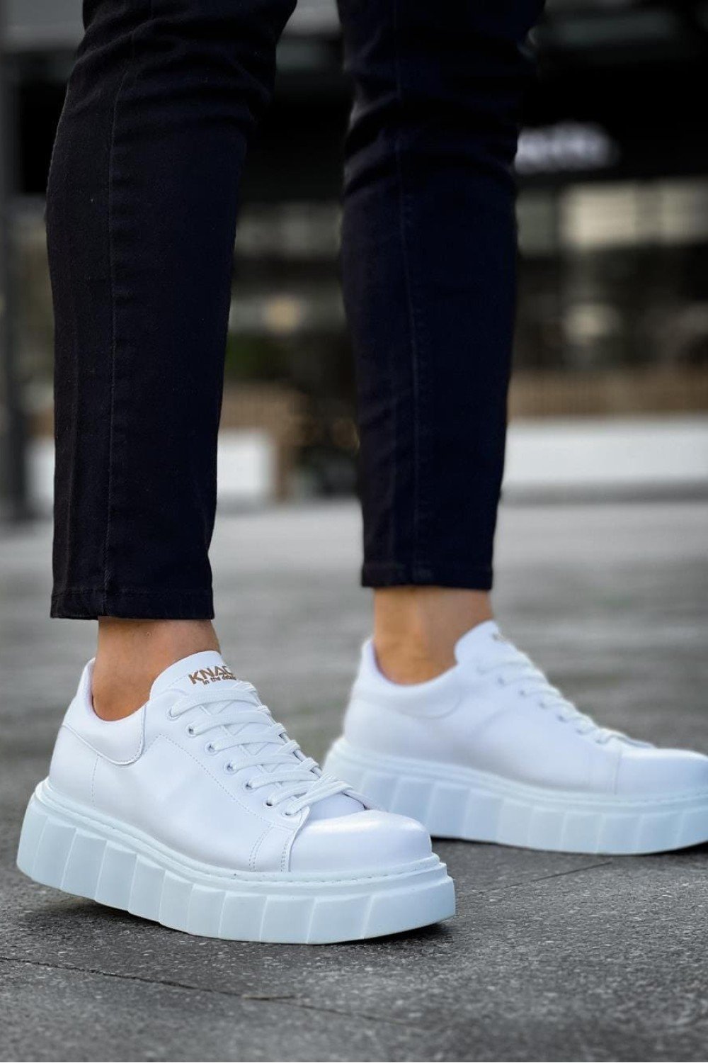 KN144 Erkek Günlük Bağcıklı Cilt Spor Sneaker Ayakkabı CBT - Beyaz Erkek Ayakkabı KN144 Erkek Günlük Bağcıklı Cilt Spor Sneaker Ayakkabı CBT - Beyaz – Knack Erkek Ayakkabı