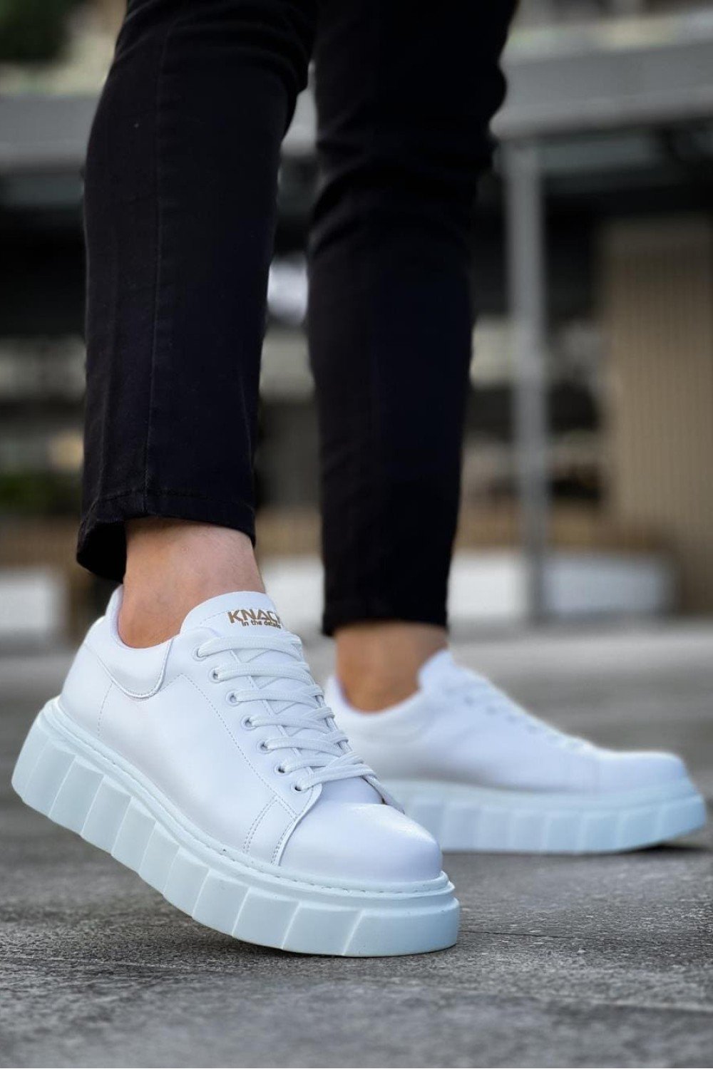KN144 Erkek Günlük Bağcıklı Cilt Spor Sneaker Ayakkabı CBT - Beyaz Erkek Ayakkabı KN144 Erkek Günlük Bağcıklı Cilt Spor Sneaker Ayakkabı CBT - Beyaz – Knack Erkek Ayakkabı