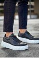 KN144 Erkek Günlük Bağcıklı Cilt Spor Sneaker Ayakkabı CBT - Siyah Erkek Ayakkabı KN144 Erkek Günlük Bağcıklı Cilt Spor Sneaker Ayakkabı CBT - Siyah – Knack Erkek Ayakkabı