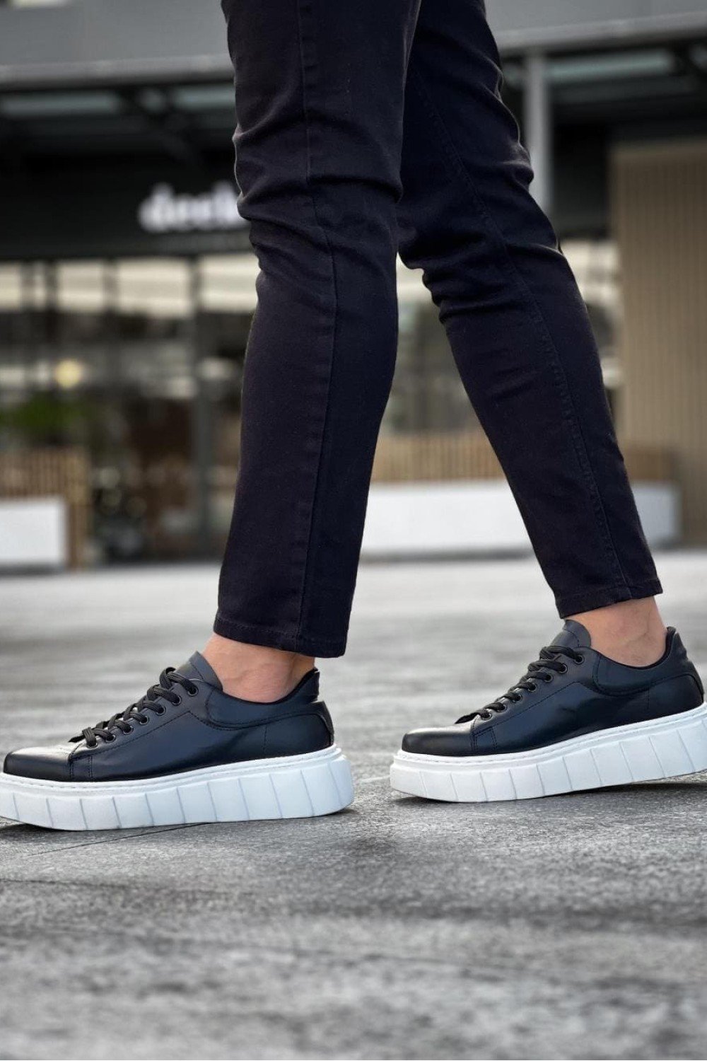 KN144 Erkek Günlük Bağcıklı Cilt Spor Sneaker Ayakkabı CBT - Siyah Erkek Ayakkabı KN144 Erkek Günlük Bağcıklı Cilt Spor Sneaker Ayakkabı CBT - Siyah – Knack Erkek Ayakkabı