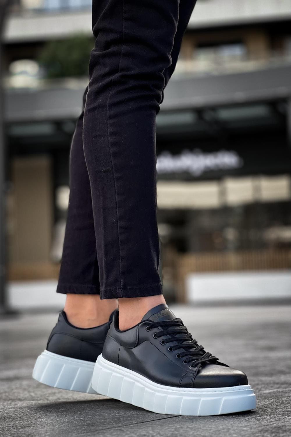 KN144 Erkek Günlük Bağcıklı Cilt Spor Sneaker Ayakkabı CBT - Siyah Erkek Ayakkabı KN144 Erkek Günlük Bağcıklı Cilt Spor Sneaker Ayakkabı CBT - Siyah – Knack Erkek Ayakkabı