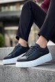 KN144 Erkek Günlük Bağcıklı Cilt Spor Sneaker Ayakkabı CBT - Siyah Erkek Ayakkabı KN144 Erkek Günlük Bağcıklı Cilt Spor Sneaker Ayakkabı CBT - Siyah – Knack Erkek Ayakkabı