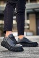 KN144 Erkek Günlük Bağcıklı Cilt Spor Sneaker Ayakkabı CST - Siyah Erkek Ayakkabı KN144 Erkek Günlük Bağcıklı Cilt Spor Sneaker Ayakkabı CST - Siyah – Knack Erkek Ayakkabı