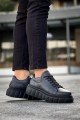 KN144 Erkek Günlük Bağcıklı Cilt Spor Sneaker Ayakkabı CST - Siyah Erkek Ayakkabı KN144 Erkek Günlük Bağcıklı Cilt Spor Sneaker Ayakkabı CST - Siyah – Knack Erkek Ayakkabı