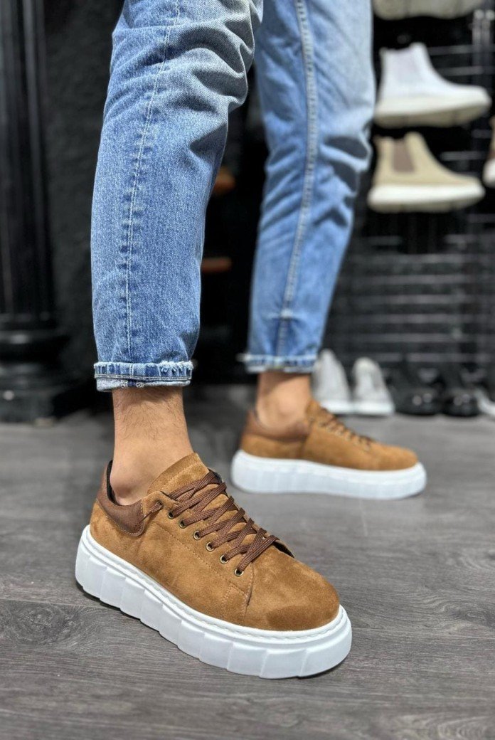 KN144 Erkek Günlük Bağcıklı Süet Spor Sneaker Ayakkabı SBT - Taba KN144 Erkek Günlük Bağcıklı Süet Spor Sneaker Ayakkabı SBT - Taba