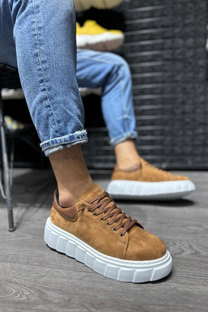 KN144 Erkek Günlük Bağcıklı Süet Spor Sneaker Ayakkabı SBT - Taba KN144 Erkek Günlük Bağcıklı Süet Spor Sneaker Ayakkabı SBT - Taba