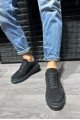 KN144 Erkek Günlük Bağcıklı Süet Spor Sneaker Ayakkabı SST - Siyah Erkek Ayakkabı KN144 Erkek Günlük Bağcıklı Süet Spor Sneaker Ayakkabı SST - Siyah – Knack Erkek Ayakkabı