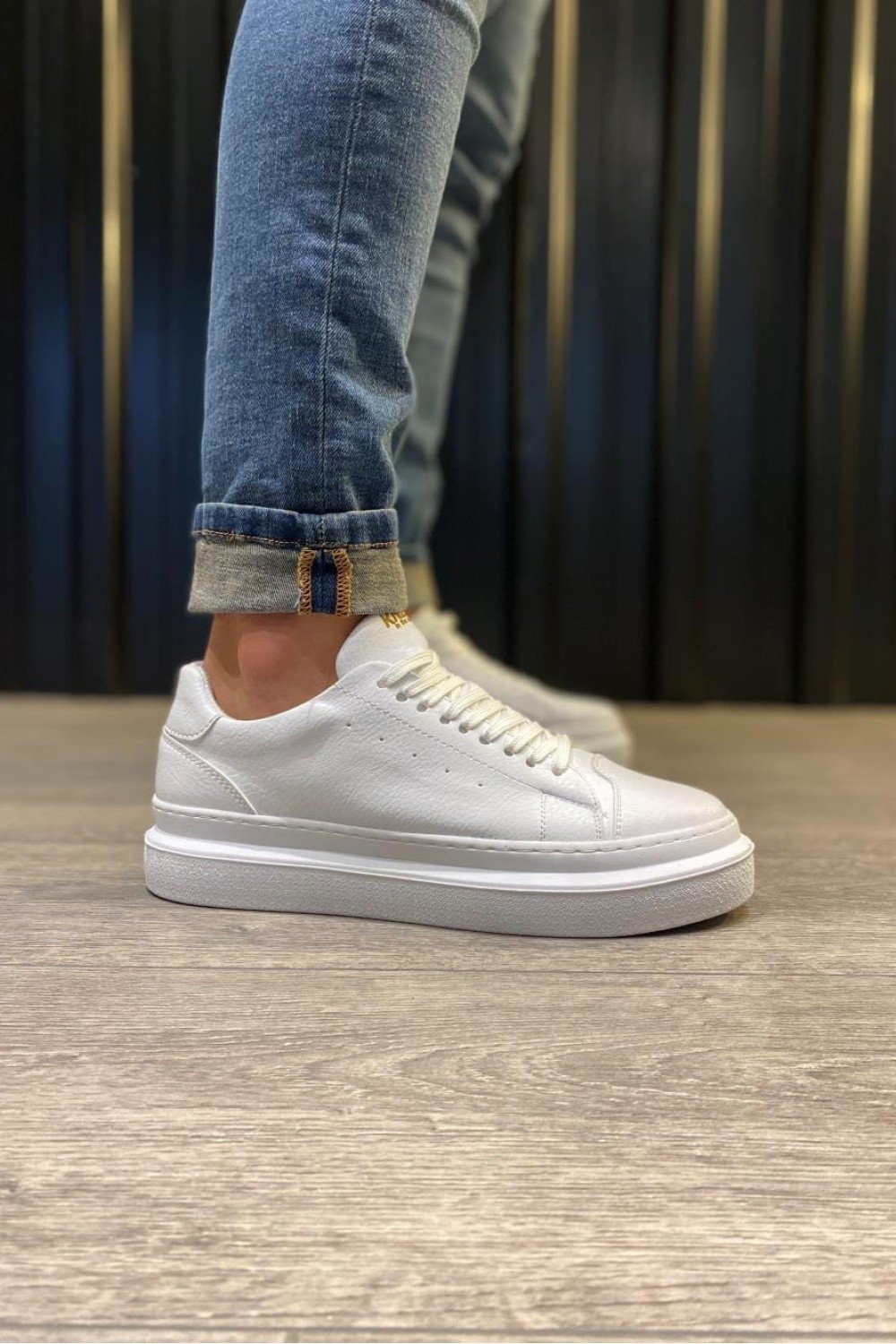 KN421 Erkek Günlük Bağcıklı Cilt Spor Sneaker Ayakkabı CBT - Beyaz Erkek Ayakkabı KN421 Erkek Günlük Bağcıklı Cilt Spor Sneaker Ayakkabı CBT - Beyaz – Knack Erkek Ayakkabı