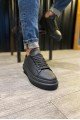 KN421 Erkek Günlük Bağcıklı Cilt Spor Sneaker Ayakkabı CST - Siyah Erkek Ayakkabı KN421 Erkek Günlük Bağcıklı Cilt Spor Sneaker Ayakkabı CST - Siyah – Knack Erkek Ayakkabı