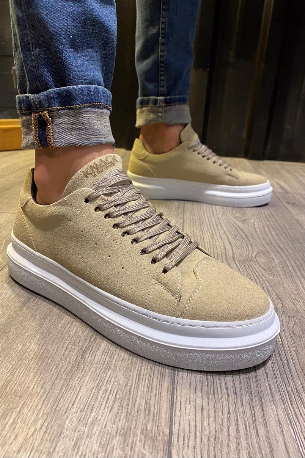 KN421 Erkek Günlük Bağcıklı Süet Spor Sneaker Ayakkabı SBT - Vizon Erkek Ayakkabı KN421 Erkek Günlük Bağcıklı Süet Spor Sneaker Ayakkabı SBT - Vizon – Knack Erkek Ayakkabı