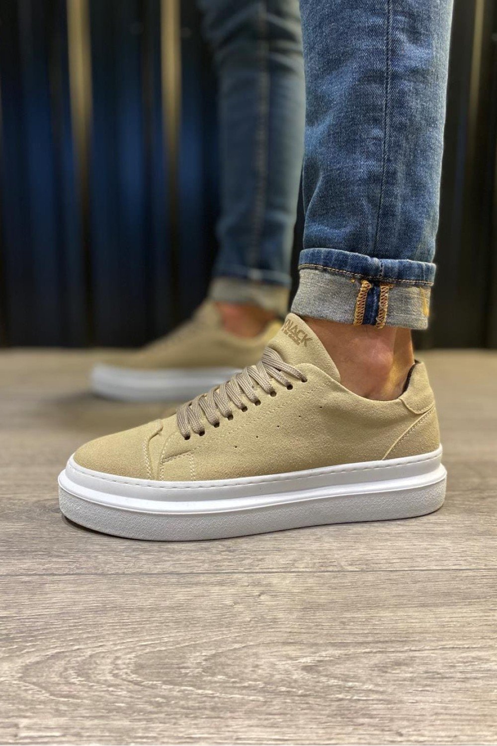 KN421 Erkek Günlük Bağcıklı Süet Spor Sneaker Ayakkabı SBT - Vizon Erkek Ayakkabı KN421 Erkek Günlük Bağcıklı Süet Spor Sneaker Ayakkabı SBT - Vizon – Knack Erkek Ayakkabı