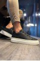 KN521 Erkek Günlük Lastikli Cilt Spor Sneaker Ayakkabı CBT - Siyah Erkek Ayakkabı KN521 Erkek Günlük Lastikli Cilt Spor Sneaker Ayakkabı CBT - Siyah – Knack Erkek Ayakkabı