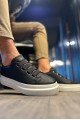 KN521 Erkek Günlük Lastikli Cilt Spor Sneaker Ayakkabı CBT - Siyah Erkek Ayakkabı KN521 Erkek Günlük Lastikli Cilt Spor Sneaker Ayakkabı CBT - Siyah – Knack Erkek Ayakkabı