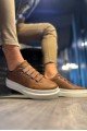KN521 Erkek Günlük Lastikli Cilt Spor Sneaker Ayakkabı CBT - Taba – Knack Erkek Ayakkabı