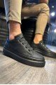 KN521 Erkek Günlük Lastikli Cilt Spor Sneaker Ayakkabı CST - Siyah – Knack Erkek Ayakkabı
