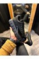 KN600 Erkek Günlük Bağcıklı Süet Cilt Spor Sneaker Ayakkabı SCST - Siyah