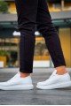 KN814 Erkek Günlük Bağcıklı Cilt Spor Sneaker Ayakkabı CBT - Beyaz – Knack Erkek Ayakkabı