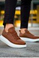 KN814 Erkek Günlük Bağcıklı Cilt Spor Sneaker Ayakkabı CBT - Taba – Knack Erkek Ayakkabı