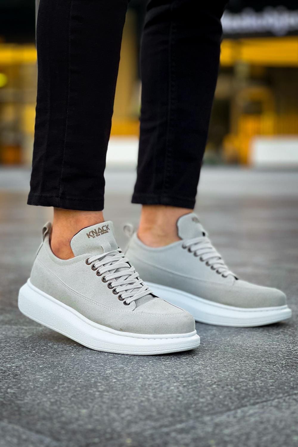 KN814 Erkek Günlük Bağcıklı Süet Spor Sneaker Ayakkabı SBT - Gri Erkek Ayakkabı KN814 Erkek Günlük Bağcıklı Süet Spor Sneaker Ayakkabı SBT - Gri – Knack Erkek Ayakkabı
