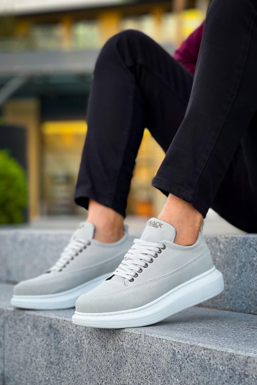 KN814 Erkek Günlük Bağcıklı Süet Spor Sneaker Ayakkabı SBT - Gri Erkek Ayakkabı KN814 Erkek Günlük Bağcıklı Süet Spor Sneaker Ayakkabı SBT - Gri – Knack Erkek Ayakkabı