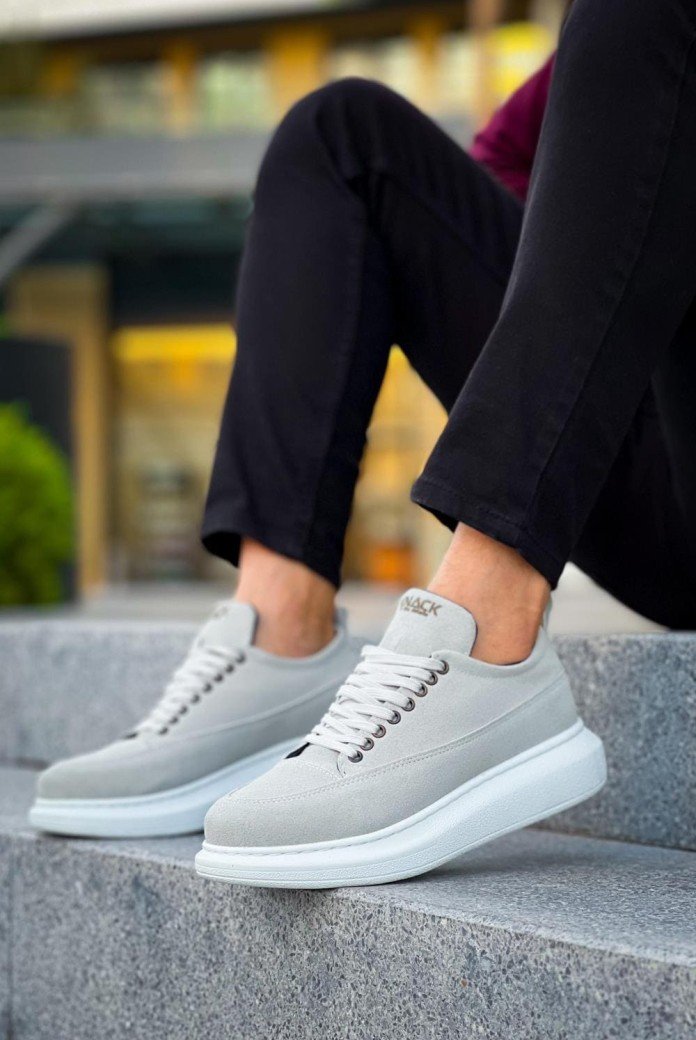 KN814 Erkek Günlük Bağcıklı Süet Spor Sneaker Ayakkabı SBT - Gri KN814 Erkek Günlük Bağcıklı Süet Spor Sneaker Ayakkabı SBT - Gri