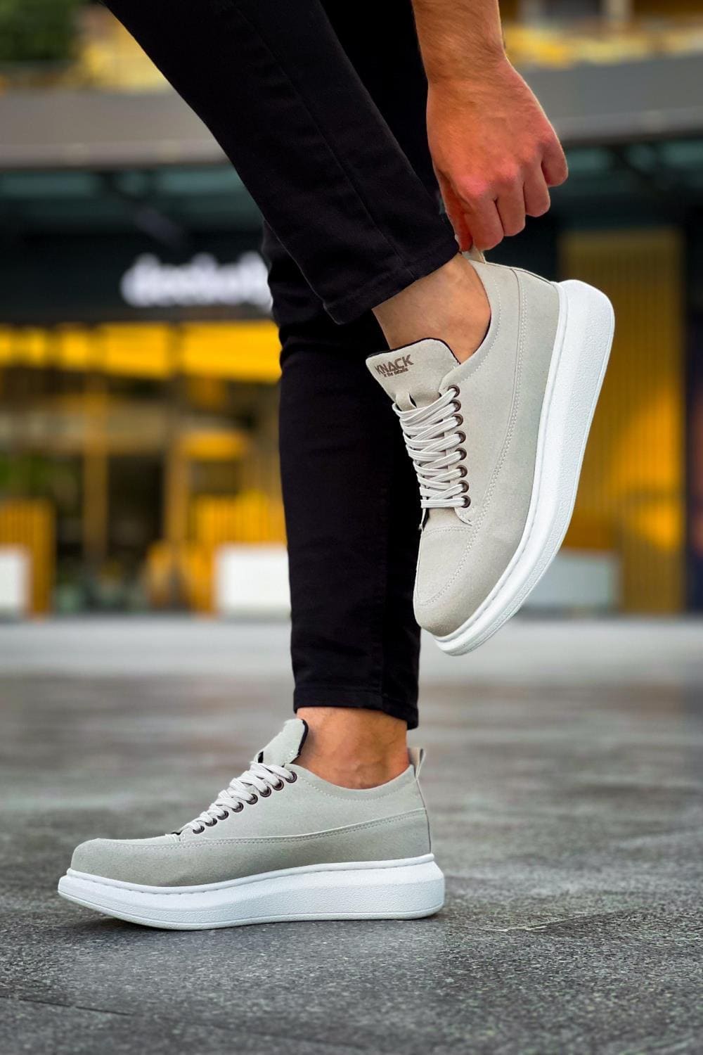 KN814 Erkek Günlük Bağcıklı Süet Spor Sneaker Ayakkabı SBT - Gri Erkek Ayakkabı KN814 Erkek Günlük Bağcıklı Süet Spor Sneaker Ayakkabı SBT - Gri – Knack Erkek Ayakkabı