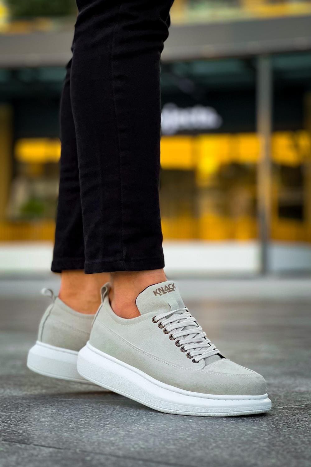 KN814 Erkek Günlük Bağcıklı Süet Spor Sneaker Ayakkabı SBT - Gri Erkek Ayakkabı KN814 Erkek Günlük Bağcıklı Süet Spor Sneaker Ayakkabı SBT - Gri – Knack Erkek Ayakkabı