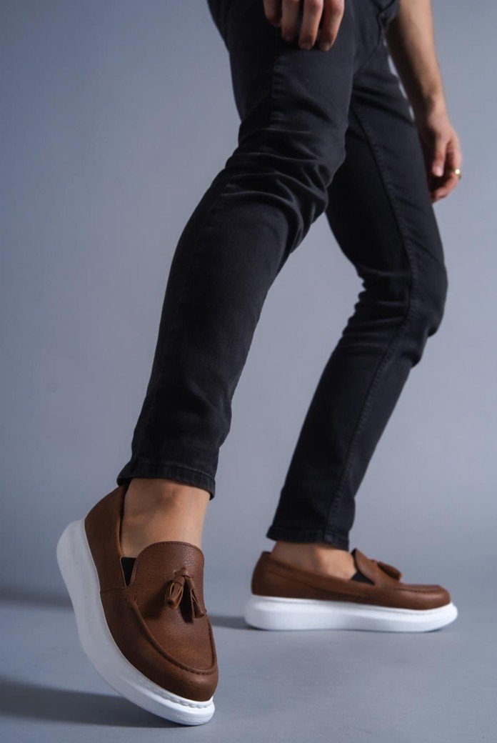 KN818 Erkek Günlük Bağcıksız Corcik Cilt Klasik Ayakkabı CBT - Taba KN818 Erkek Günlük Bağcıksız Corcik Cilt Klasik Ayakkabı CBT - Taba