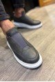 KN911 Erkek Günlük Bağcıksız Cilt Spor Sneaker Ayakkabı CBT - Gri – Knack Erkek Ayakkabı