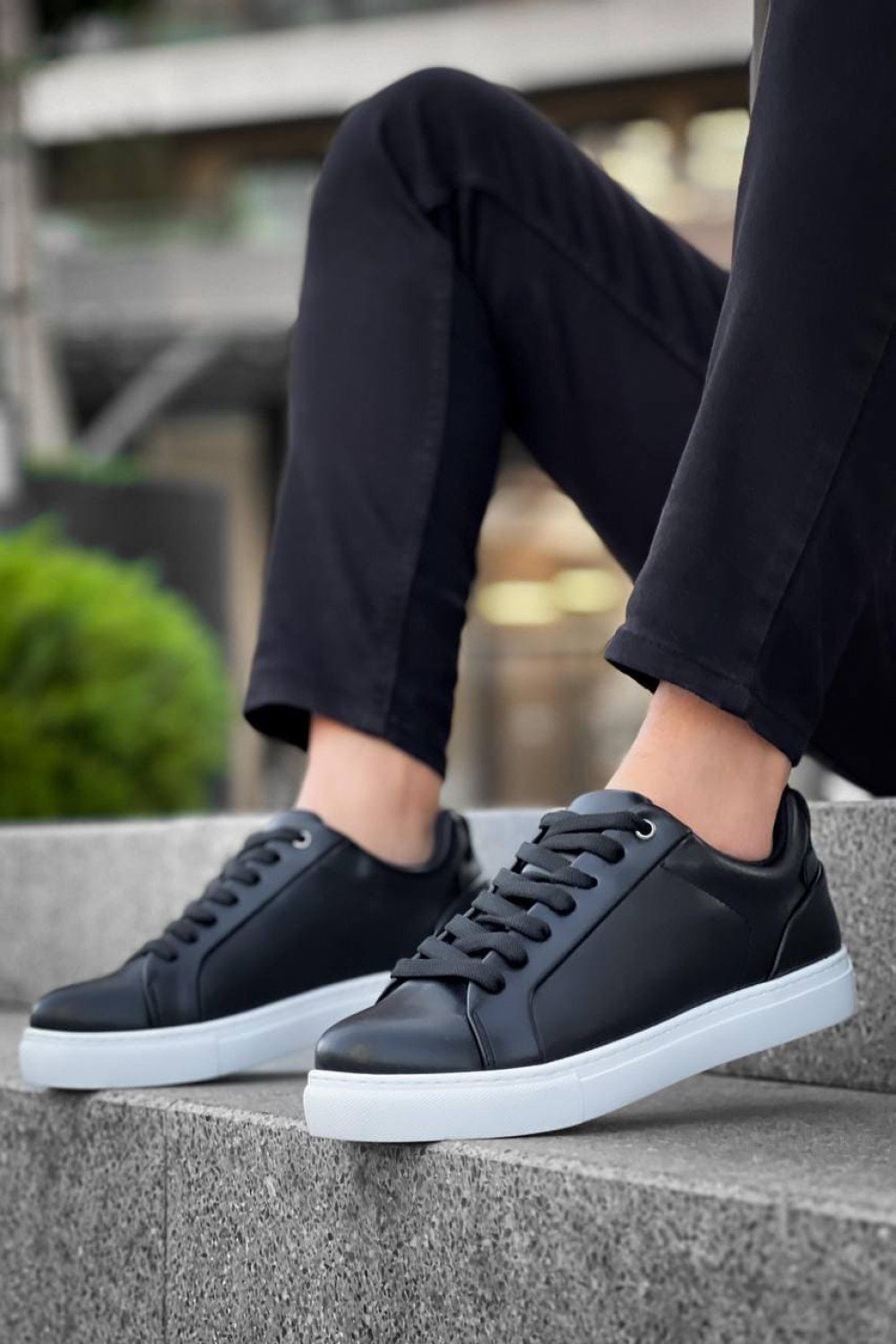 KB-BX1 Erkek Günlük Bağcıklı Cilt Spor Sneaker Ayakkabı CBT - Siyah Erkek Ayakkabı KB-BX1 Erkek Günlük Bağcıklı Cilt Spor Sneaker Ayakkabı CBT - Siyah – Kuback Erkek Ayakkabı