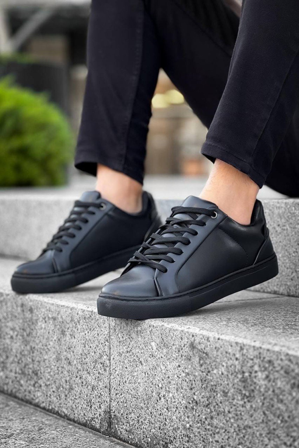 KB-BX1 Erkek Günlük Bağcıklı Cilt Spor Sneaker Ayakkabı CST - Siyah Erkek Ayakkabı KB-BX1 Erkek Günlük Bağcıklı Cilt Spor Sneaker Ayakkabı CST - Siyah – Kuback Erkek Ayakkabı